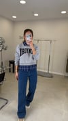 GRİ 2490 YAKA DETAY SWEAT