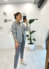 GRİ 3413 ÜÇ İPLİK HIRKA 