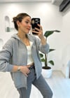 GRİ 3413 ÜÇ İPLİK HIRKA 