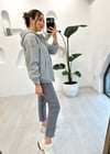 GRİ 3413 ÜÇ İPLİK HIRKA 