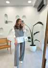 GRİ 34140 POPLİN GÖMLEKLİ SÜVETER 