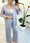 GRİ 3981 SATEN TAKIM