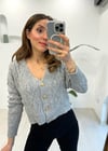 GRİ 4059 SAÇ ÖRGÜ HIRKA