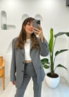 GRİ 5352 BLAZER CEKET 