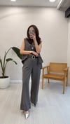 GRİ 5793 KEMERLİ PANTOLON 