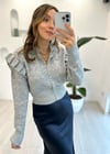 GRİ 60183 BİSİKLET YAKA FIRFIRLI KAZAK