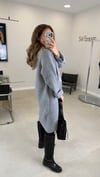 GRİ 6635 UZUN TRİKO HIRKA 