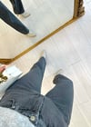 GRİ 71379 ŞEFFAF KAPLAMALI JEAN