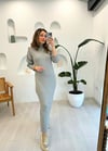 GRİ 9511 TRİKO ELBİSE 