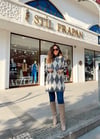 GRİ BAKLAVA DESEN TRİKO KAZAK