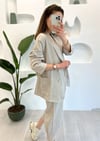 GRİ OVERSİZE CEKET PANTOLON TAKIM
