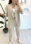 GRİ OVERSİZE CEKET PANTOLON TAKIM