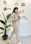GRİ OVERSİZE CEKET PANTOLON TAKIM