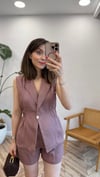 GÜL KURUSU 4089 KETEN YELEK 