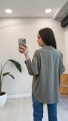 HAKİ 010 NAKIŞ DETAY GÖMLEK
