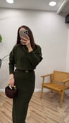 HAKİ 0260 TRİKO ELBİSE  