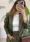 HAKİ 0873 OVERSİZE BLAZER CEKET