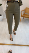 HAKİ 1612 KEMERLİ PANTOLON 