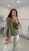 HAKİ 2813 NAKIŞ DTY V YAKA GÖMLEK 