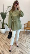 HAKİ 2968 BELDEN PİLE DETAY GÖMLEK 