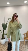 HAKİ 2968 BELDEN PİLE DETAY GÖMLEK 