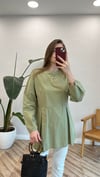 HAKİ 2968 BELDEN PİLE DETAY GÖMLEK 