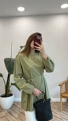 HAKİ 2968 BELDEN PİLE DETAY GÖMLEK 