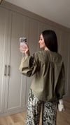 HAKİ  3243 FERMUARLI BLUZ 