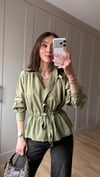 HAKİ 3391 PİLE DETAY GÖMLEK 