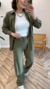 HAKİ 38358 GÖMLEK PANTOLON TAKIM 