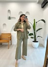 HAKİ 4242 KETEN PANTOLON TAKIM