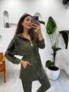 HAKİ 4673 SÜET SATEN TAKIM