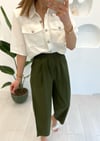 HAKİ KETEN PANTOLON