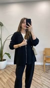 İKOLL 4491 PANT. TAKIM SİYAH S