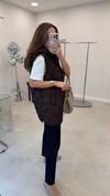 İKOLL 5423 ŞİŞME YELEK KOYU  MÜRDÜM S