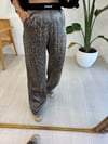 KAHVE 0001 LEOPAR PANTOLON