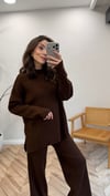 KAHVE 0025 TRİKO TAKIM