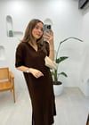 KAHVE 0058 POLO YAKA ELBİSE