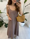 KAHVE 0063 ASİT YIKAMA ELBİSE 