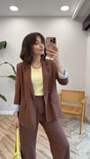 KAHVE 0212 CEKET PANTOLON TAKIM 