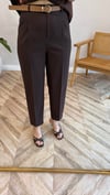 KAHVE 0430 KEMERLİ PANTOLON 