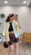 KAHVE 0457 KEMERLİ ŞORT