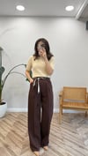 KAHVE 0522 KEMERLİ PANTOLON