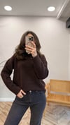 KAHVE 0640 BİSİKLET YAKA KAZAK