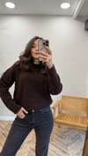 KAHVE 0640 BİSİKLET YAKA KAZAK