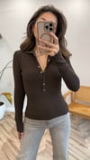 KAHVE 0686 DİK YAKA TRİKO