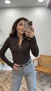 KAHVE 0686 DİK YAKA TRİKO