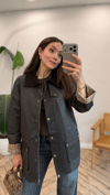 KAHVE 0700 KADİFE YAKA CEKET 
