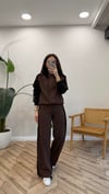 KAHVE 0739 GARNİLİ EŞOFMAN TAKIM