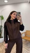 KAHVE 0739 GARNİLİ EŞOFMAN TAKIM